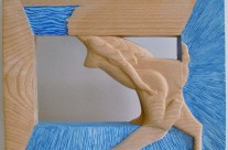 Mujerleona en la ventana (2006) 34,2×30,2×5 cm